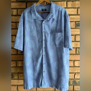 George Blue Pineapple Print Shirt